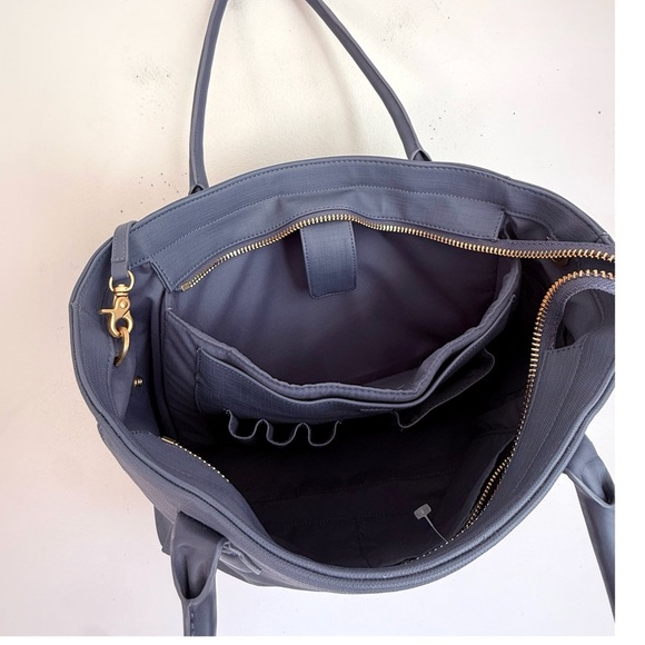 Dagne Dover Signature Tote Bag in Ash Blue - Picture 11 of 13